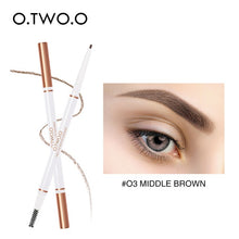 Load image into Gallery viewer, O.TWO.O Eyebrow Pencil Waterproof Natural Long Lasting Ultra Fine 1.5mm Eye Brow Tint Cosmetics Brown Color Brows Make Up