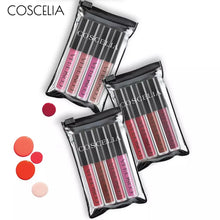 Load image into Gallery viewer, COSCELIA Matte Lipstick Velvet Sexy Lip gloss Set Cosmetic Lip Tint lip gloss Waterproof 4pcs lipstick for lips Moisturizer