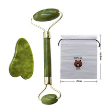 Load image into Gallery viewer, Electric Face Roller Facial Massager Jade Roller Nature Rose Quartz Face Lifting  Facial Roller Face Slimmer Massager Skincare