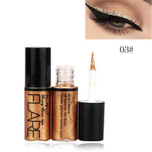Load image into Gallery viewer, Professional New Shiny Eye Liners Cosmetics for Women Pigment Silver Rose Gold Color Liquid Glitter Eyeliner Cheap Makeup Beauty