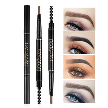 Load image into Gallery viewer, HANDAIYAN 5 Color Double Ended Eyebrow Pencil Waterproof Rotatable Triangle Eye Brow Pencil Tint 24H Lasting 2018 Makeup TSLM2