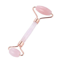 Load image into Gallery viewer, Quartz Facial Massage Crystal Stone Natural Rose Body Jade Massager Derma Roller Skincare Ice Roller Wrinkle Removal Beauty Tool