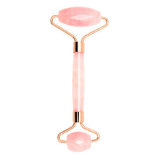 Load image into Gallery viewer, Dropshipping Jade Roller Face Massager Rose Quartz Face Roller Massage Gua Sha Facial Roller Face Slimmer Massager Lift Skincare