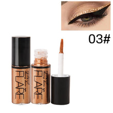 Load image into Gallery viewer, Professional Makeup Silver Rose Gold Color Liquid Glitter Eyeliner Shiny Eye Liners Women Eye Pigment Korean Cosmetic Waterproof