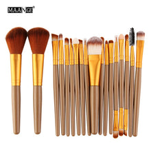 Load image into Gallery viewer, MAANGE 6/15/18Pcs Makeup Brushes Tool Set Cosmetic Powder Eye Shadow Foundation Blush Blending Beauty Make Up Brush Maquiagem