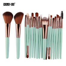 Load image into Gallery viewer, MAANGE 6/15/18Pcs Makeup Brushes Tool Set Cosmetic Powder Eye Shadow Foundation Blush Blending Beauty Make Up Brush Maquiagem