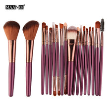 Load image into Gallery viewer, MAANGE 6/15/18Pcs Makeup Brushes Tool Set Cosmetic Powder Eye Shadow Foundation Blush Blending Beauty Make Up Brush Maquiagem