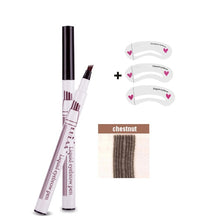Load image into Gallery viewer, 1Pcs Women Makeup Sketch Liquid Eyebrow Pencil  Waterproof Brown Eye Brow Tattoo Dye Tint Pen Liner Long Lasting Eyebrow
