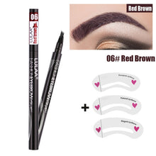Load image into Gallery viewer, 1Pcs Women Makeup Sketch Liquid Eyebrow Pencil  Waterproof Brown Eye Brow Tattoo Dye Tint Pen Liner Long Lasting Eyebrow