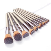 Load image into Gallery viewer, La Milee Champagne Makeup Brushes Set Foundation Powder Blush Eyeshadow Concealer Lip Eye Make Up Brush Cosmetics Beauty Tools